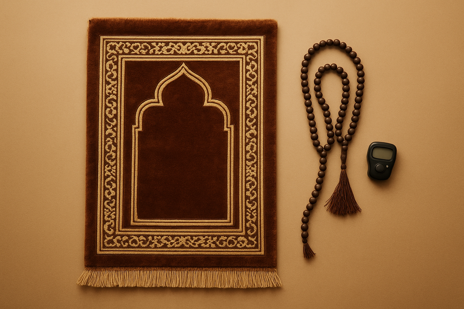 jaenamaz and tasbeeh beads to modern digital counter