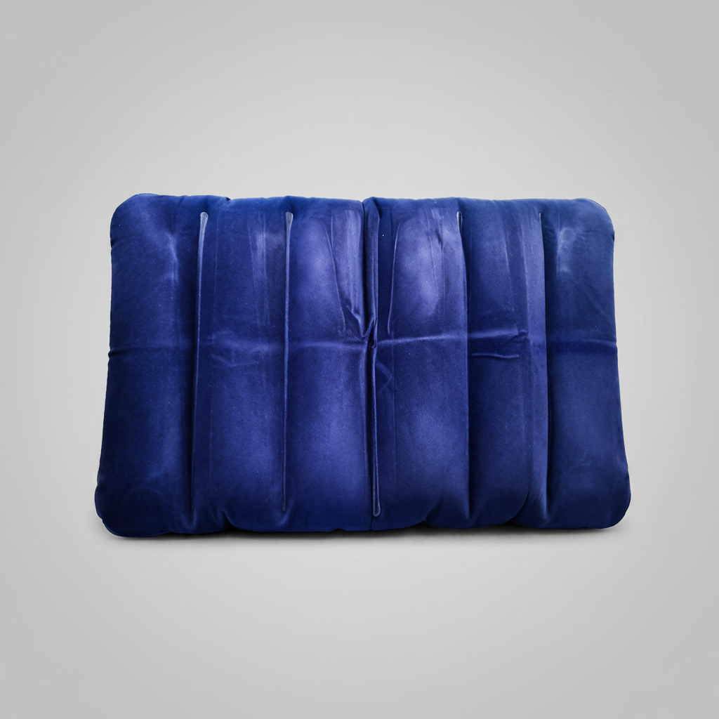 Pilgrim Using Inflatable Travel Pillow Hajj Umrah Pakistan | TasbeehWala