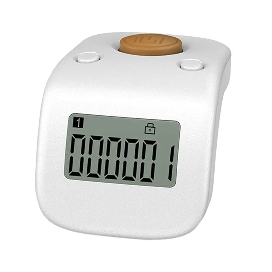 Digital Finger Tally Counter 6 Channels Backlight Time Prayer Silicone Ring Rechargable Tasbeeh Counter - Tasbeeh Wala
