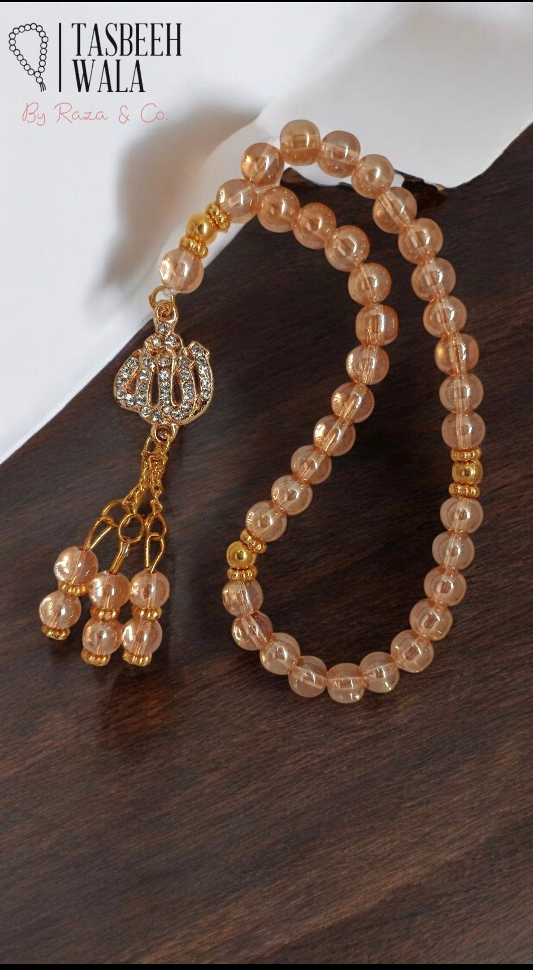 Elegant prayer beads for zikr, Hajj, and Umrah gift
