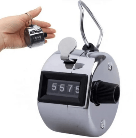 Hand Tally Counter - Tasbeeh Clicker Zikr Tasbih Mechanical 4 - Digit - Tasbeeh WalaIslamic products