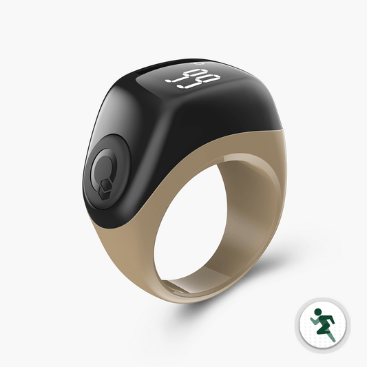Iqibla Zikr Ring Jood Lite Camel – Smart Zikr Ring Pakistan | TasbeehWala