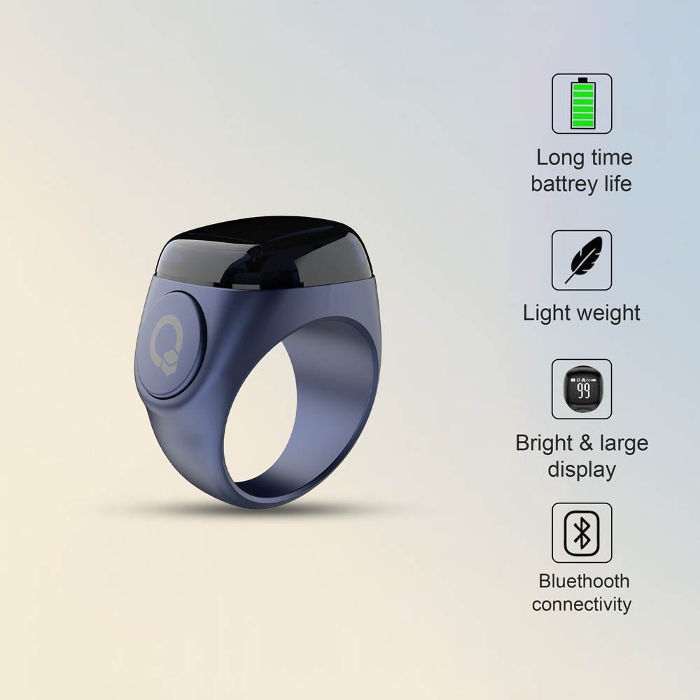 Modern Islamic prayer ring digital tasbih counter