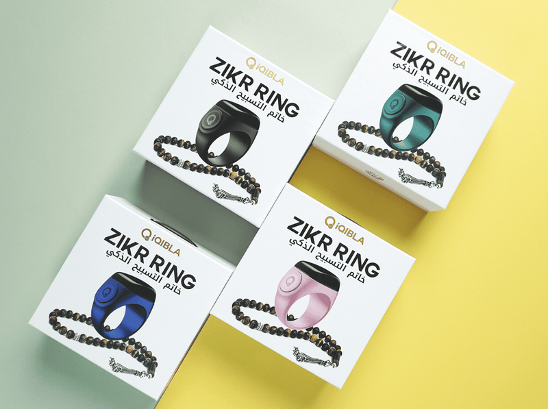 Zikr Ring Noor tasbeeh counter ring with time display