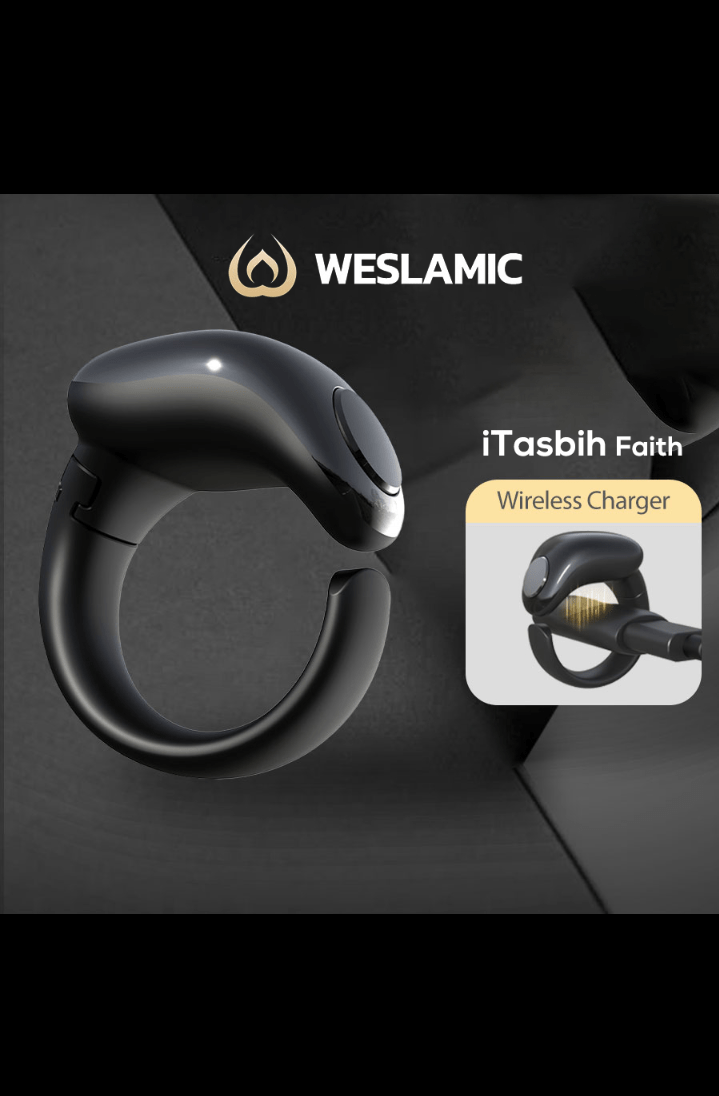 Zikr Ring Smart Tasbeeh Counter 丨Weslamic iTasbih Ring - Faith (5 Sizes in One) - Tasbeeh Wala