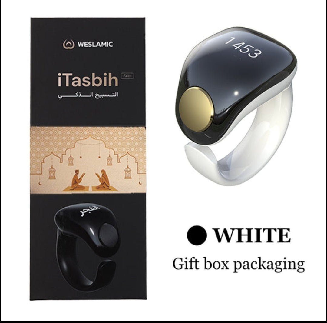 Zikr Ring Smart Tasbeeh Counter 丨Weslamic iTasbih Ring - Faith (5 Sizes in One) - Tasbeeh Wala