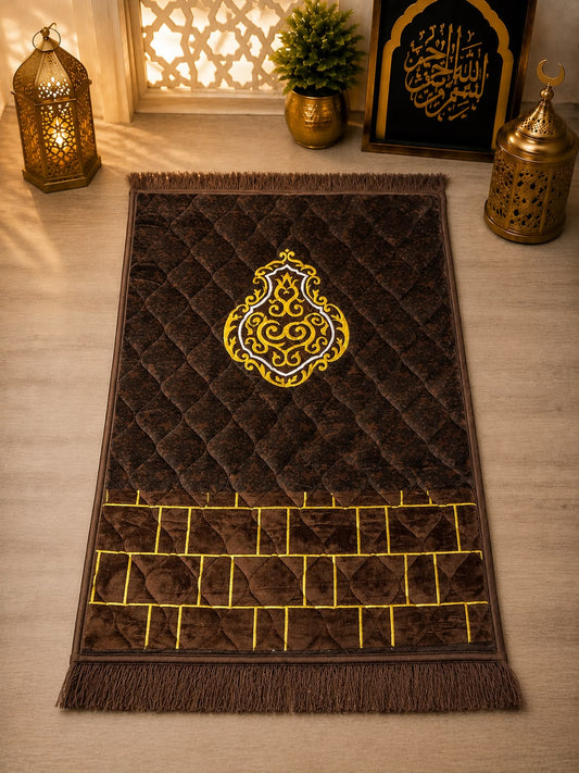 Al-Barka Foam Padded Janamaz | Prayer Mat | 80x120cm| Premium Quality - Tasbeeh WalaIslamic products