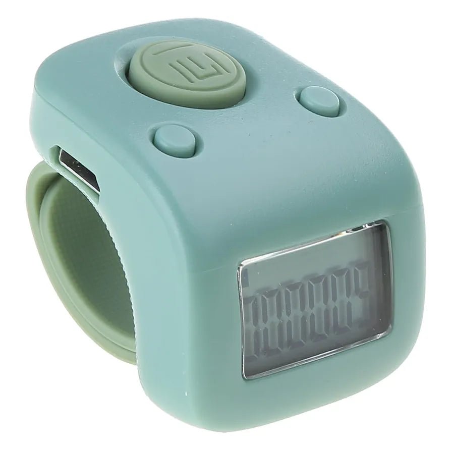 Digital Finger Tally Counter 6 Channels Backlight Time Prayer Silicone Ring Rechargable Tasbeeh Counter - Tasbeeh Wala