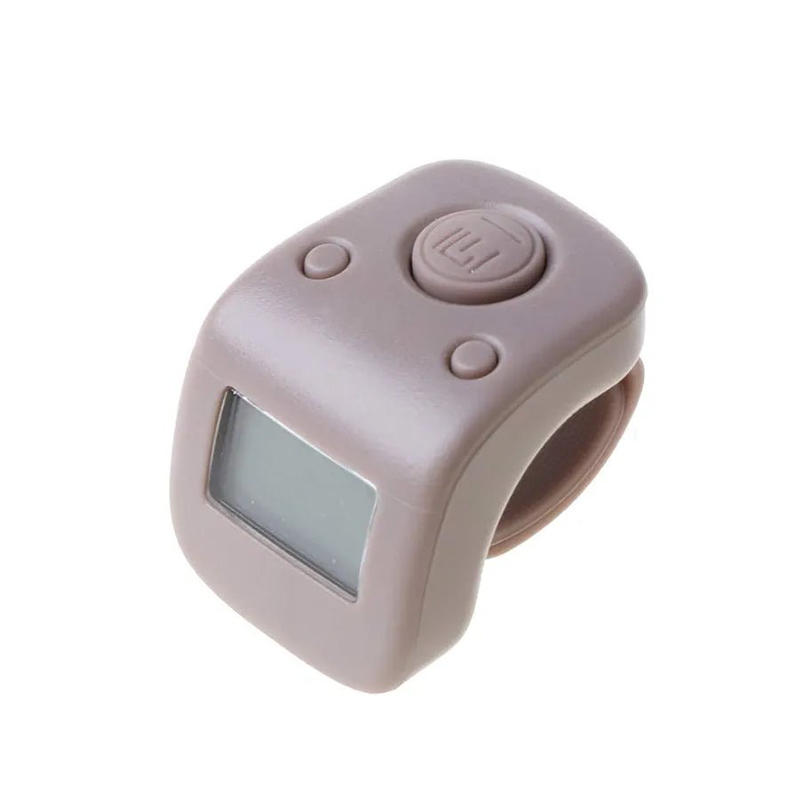Digital Finger Tally Counter 6 Channels Backlight Time Prayer Silicone Ring Rechargable Tasbeeh Counter - Tasbeeh Wala
