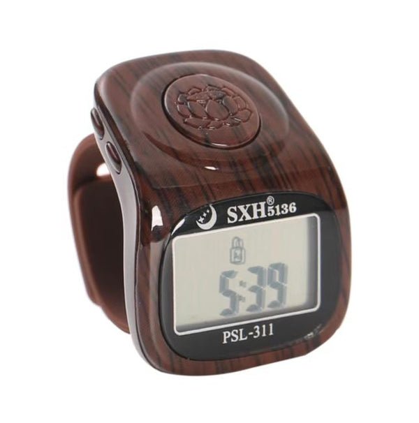 Compact finger digital counter tasbeeh with 33/66/99 buzz mode