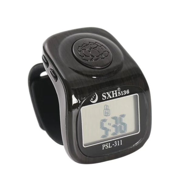 LCD screen digital zikr counter with key lock and reminder