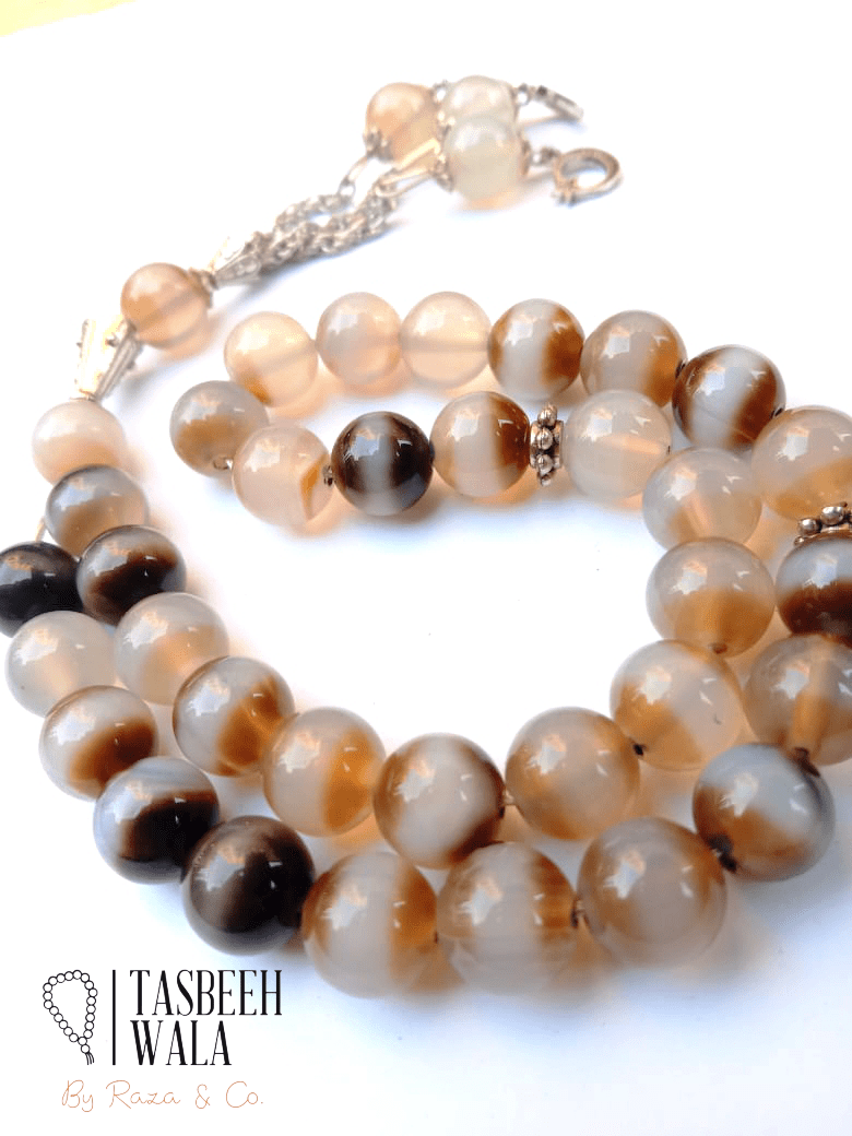Durenajaf Stone Tasbeeh – 33 Beads, 10mm Beads Size - Tasbeeh WalaIslamic products