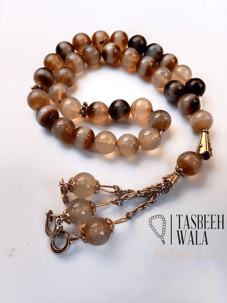 Durenajaf Stone Tasbeeh – 33 Beads, 10mm Beads Size - Tasbeeh WalaIslamic products
