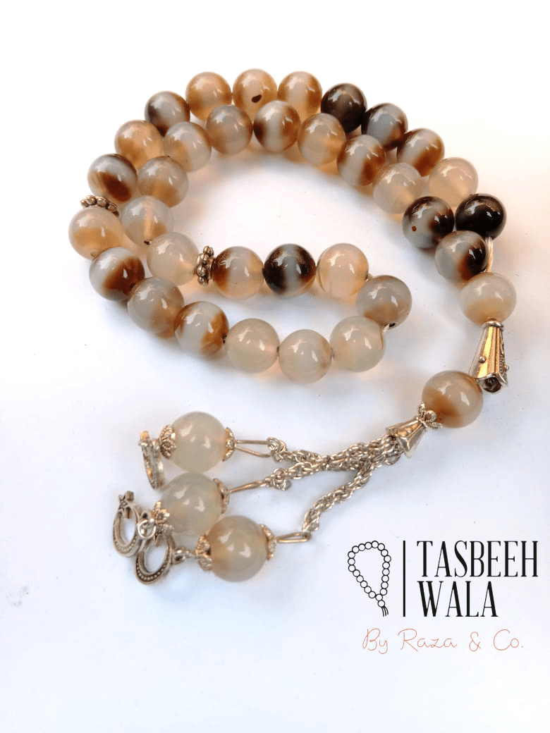 Durenajaf Stone Tasbeeh – 33 Beads, 10mm Beads Size - Tasbeeh WalaIslamic products