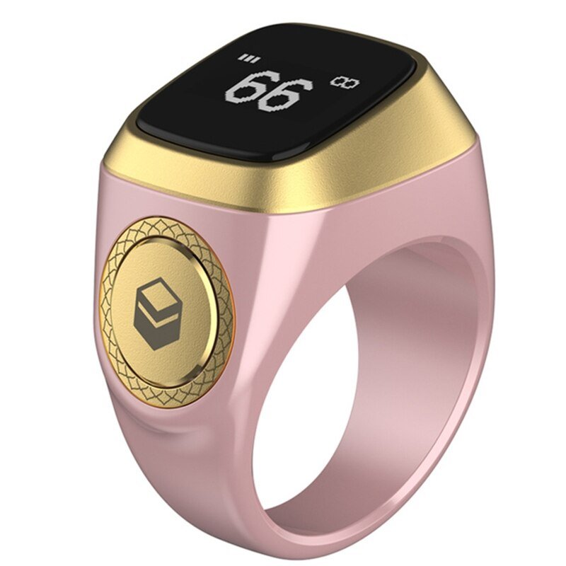 Iqibla Smart Tasbih: A New Digital Tasbeeh Ring Lite with Tally Counter, Prayer Time Vibration Reminder, and Waterproof Design for Muslim Zikr - Tasbeeh Wala