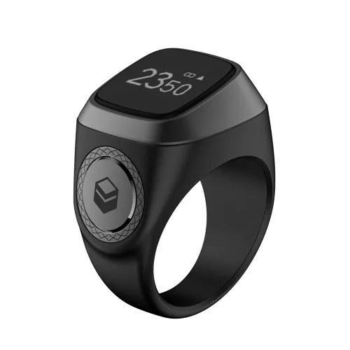 Iqibla Smart Tasbih: A New Digital Tasbeeh Ring Lite with Tally Counter, Prayer Time Vibration Reminder, and Waterproof Design for Muslim Zikr - Tasbeeh Wala