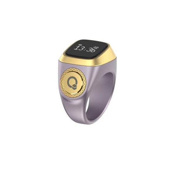 Iqibla Smart Tasbih: A New Digital Tasbeeh Ring Lite with Tally Counter, Prayer Time Vibration Reminder, and Waterproof Design for Muslim Zikr - Tasbeeh Wala