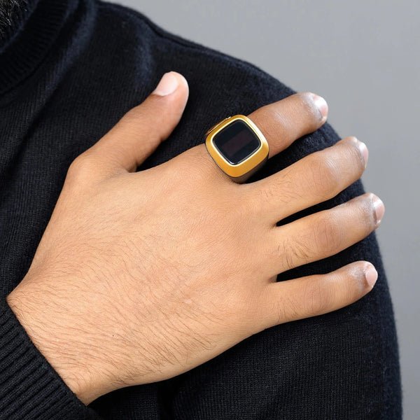Iqibla Smart Tasbih: A New Digital Tasbeeh Ring Lite with Tally Counter, Prayer Time Vibration Reminder, and Waterproof Design for Muslim Zikr - Tasbeeh Wala