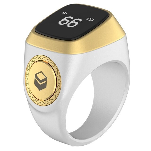 Iqibla Smart Tasbih: A New Digital Tasbeeh Ring Lite with Tally Counter, Prayer Time Vibration Reminder, and Waterproof Design for Muslim Zikr - Tasbeeh Wala