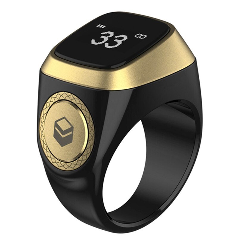 Iqibla Smart Tasbih: A New Digital Tasbeeh Ring Lite with Tally Counter, Prayer Time Vibration Reminder, and Waterproof Design for Muslim Zikr - Tasbeeh Wala