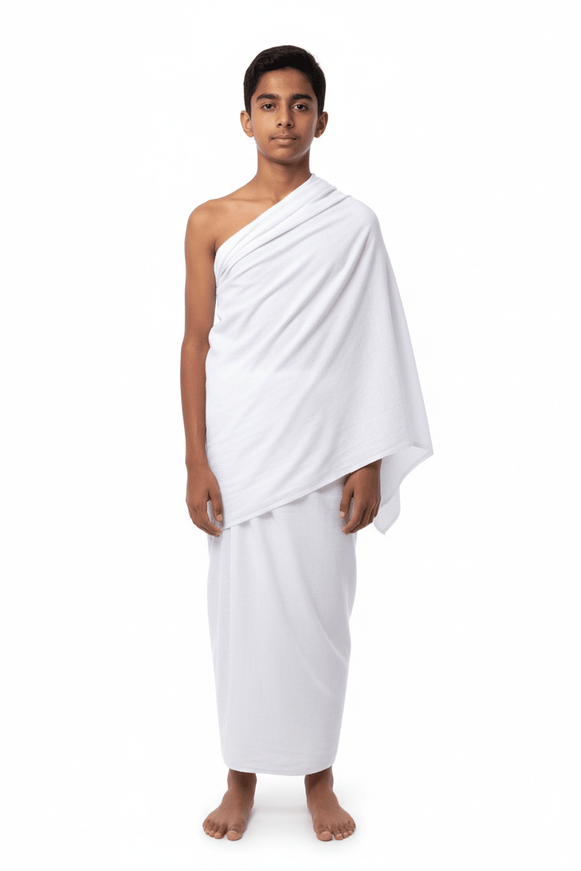Kids Ahram | Terry Cotton | 4 Sizes | Boys Hajj Umrah Ihram | Pakistan - Tasbeeh WalaIslamic products