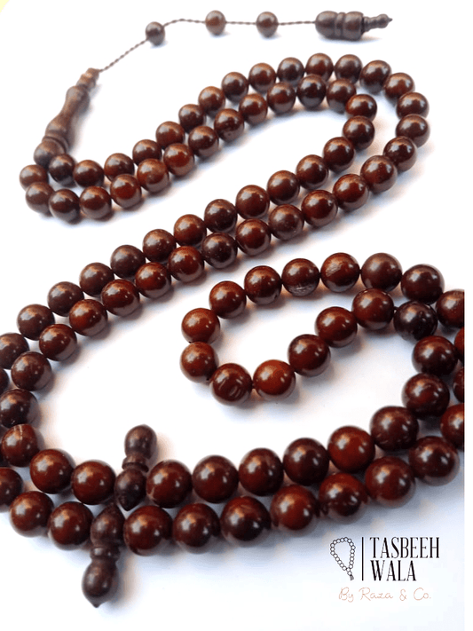 Koka Wood Tasbeeh – 8mm Beads, 100 Beads - Tasbeeh WalaIslamic products