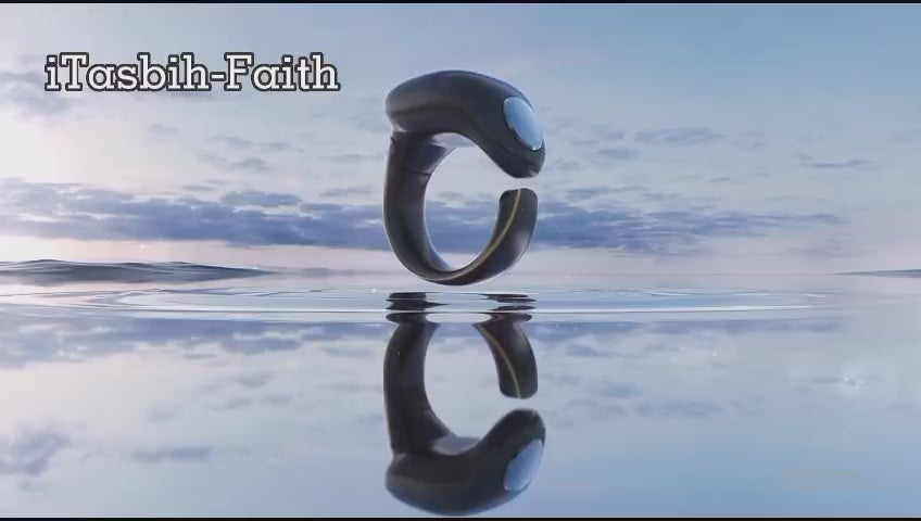Zikr Ring Smart Tasbeeh Counter 丨Weslamic iTasbih Ring - Faith (5 Sizes in One)