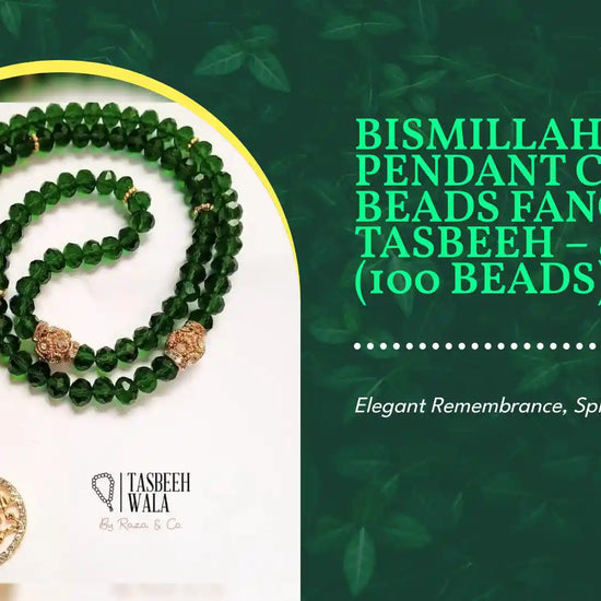 Bismillah Pendant Crystal Beads Fancy Tasbeeh &ndash; 8mm (100 Beads) by@Outfy