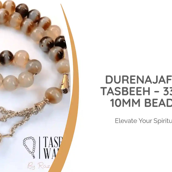 Durenajaf Stone Tasbeeh &ndash; 33 Beads, 10mm Beads Size by@Outfy