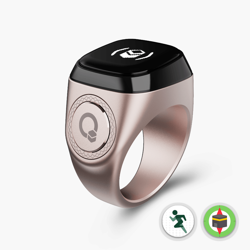 iQIBLA Zikr M03 | 3rd Gen Smart Tasbih Ring | 9 Dhikr Channels