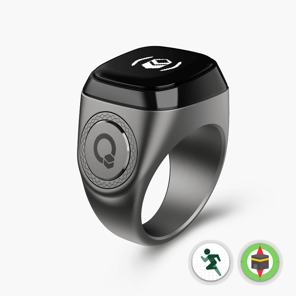 iQIBLA Zikr M03 | 3rd Gen Smart Tasbih Ring | 9 Dhikr Channels