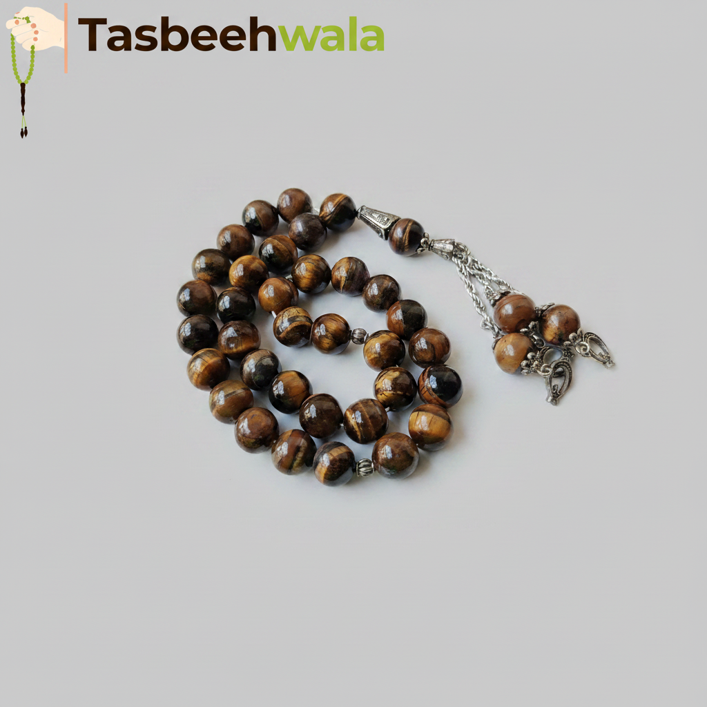 Tiger Eye Stone Tasbeeh 8mm vs 10mm – TasbeehWala Pakistan