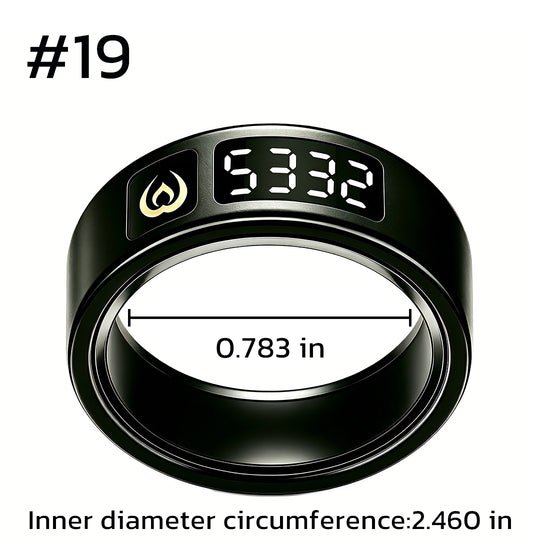 Weslamic iTasbih Peace 1 | Smart Zikr Ring 3.0 | Vibration Alert | Rose Gold & Black - Tasbeeh WalaIslamic products