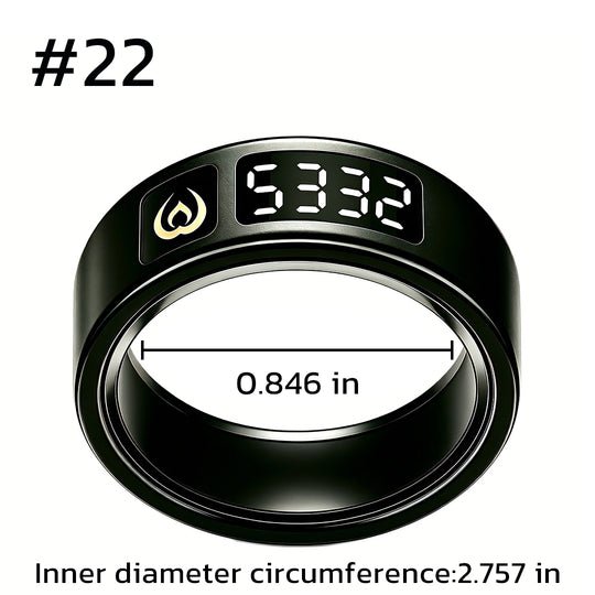Weslamic iTasbih Peace 1 | Smart Zikr Ring 3.0 | Vibration Alert | Rose Gold & Black - Tasbeeh WalaIslamic products