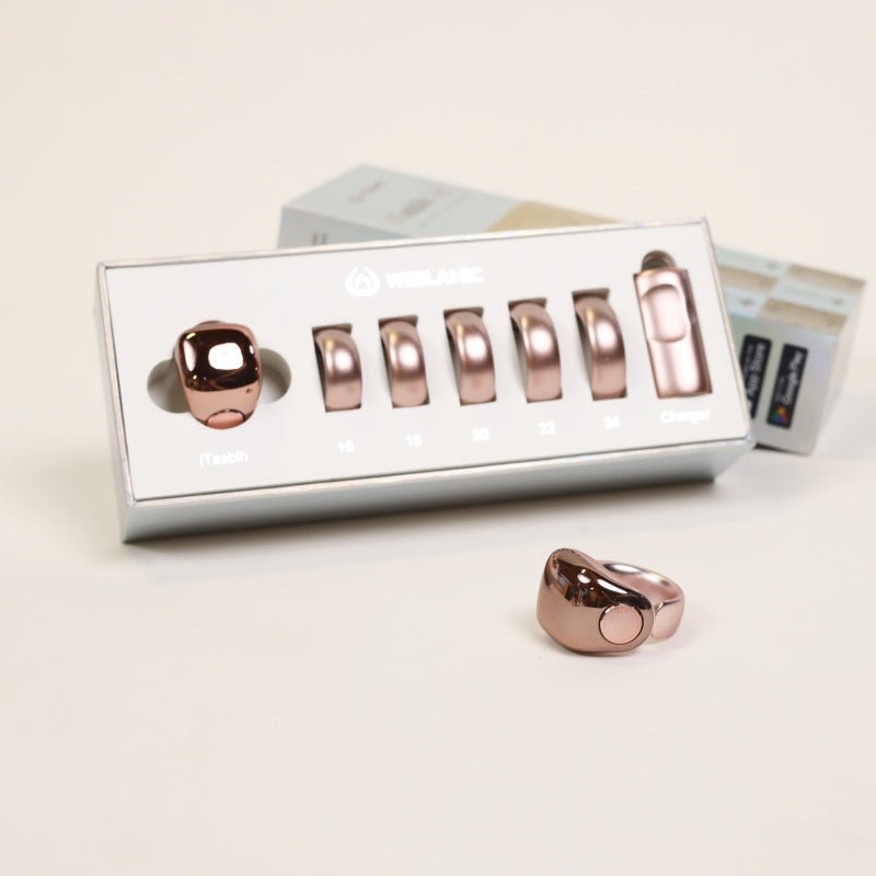 Weslamic iTasbih Ring – Faith Smart Zikr Counter (5 Sizes, OLED, Bluetooth) - Tasbeeh Wala