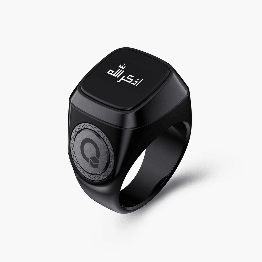 Zikr Ring Lite S – Smart Zikr Ring with OLED Screen - Tasbeeh WalaIslamic products