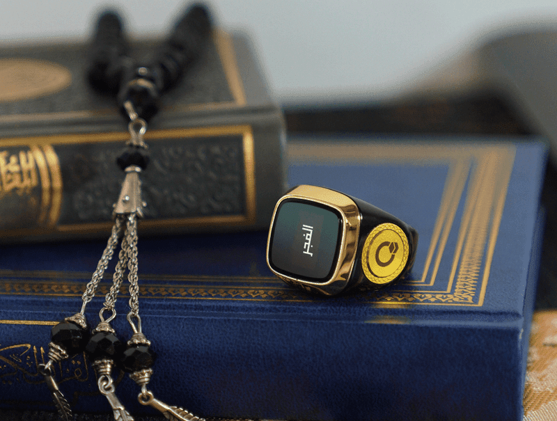 Zikr Ring Lite S – Smart Zikr Ring with OLED Screen - Tasbeeh WalaIslamic products