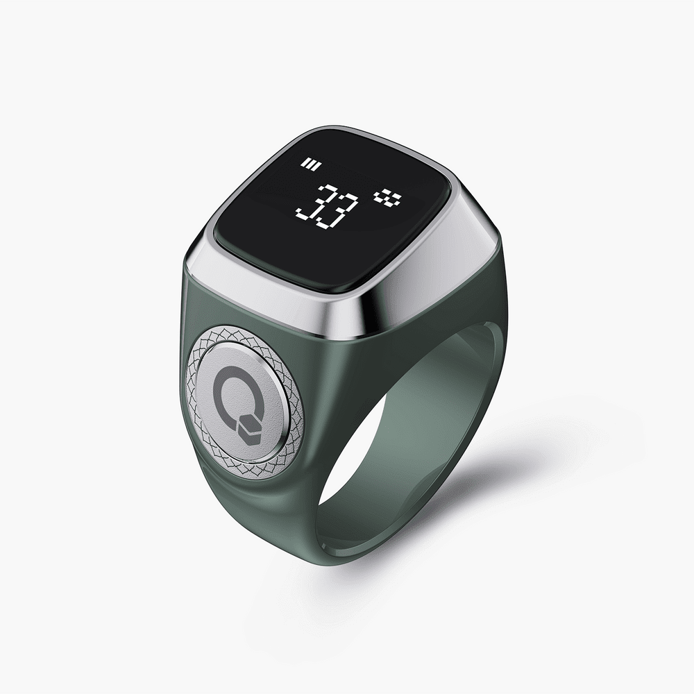 Zikr Ring Lite S – Smart Zikr Ring with OLED Screen - Tasbeeh WalaIslamic products