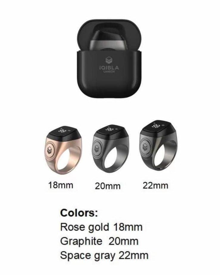 Smart zikr ring M02 for daily tasbeeh and prayer