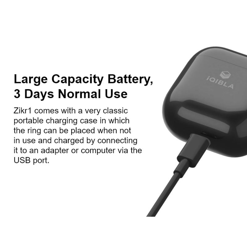 Premium metal Zikr Ring M02 Islamic smart ring