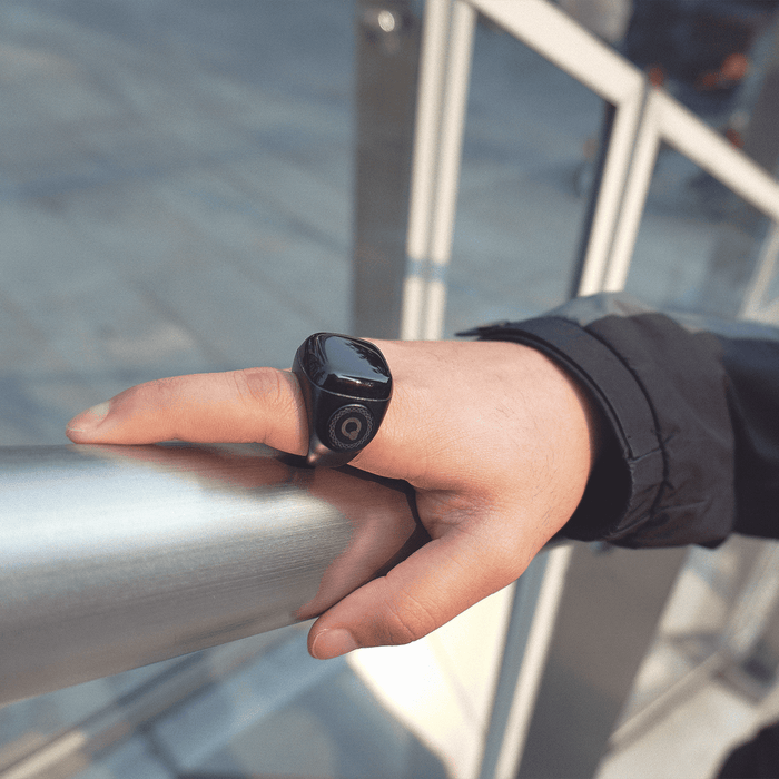 Stylish digital zikr counter ring with modern design